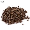 2.5 mm Micro Nano Ring No silicone Copper Beads Tubes Links for I-tip Feather Hair Extensions 1000 units/lot (Light Brown)