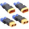 Youme 4pcs EC5 to XT60 Adapter Male Female Connector Plug Set Compatible with Arrma E-flite RC Car Truck Airplane Lipo Battery ESC Balance Charger Motor Controller