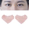2Pcs Rose Quartz Eye Mask, Jadestone Eye Patch Reduce Facial Edema Relieve Eye Strain Heart Shaped Stone Eye Pad for Massage Facial Cooling Mask