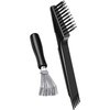 2 Pieces Hair Brush Cleaning Tool: Comb Cleaner and Mini Remover for Removing Hair Dust, Ideal for Home and Salon Use (Black)