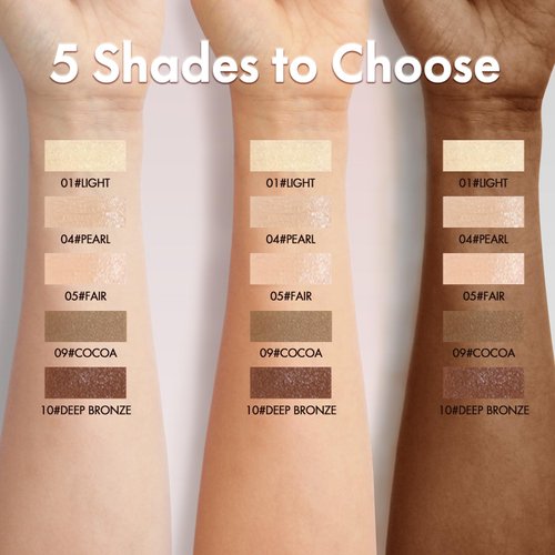 Arousar Liquid Concealer Stick Makeup, Hydrating and Lightweight for All Day, Full Coverage 10# DEEP BRONZE