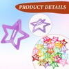 30 Pcs Colorful Snap Kawaii Hair Clips, Barrettes and Cute Hairpins for Girls - Non-Slip Star Hair Accessories