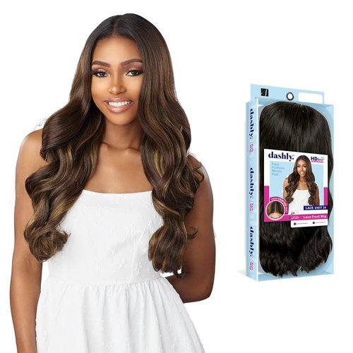 Sensationnel Dashly HD Lace Front Wig - LACE UNIT 24 (Color:1B Off Black)