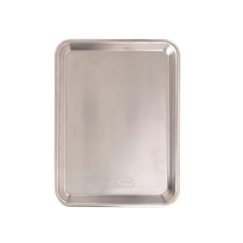 Nordic Ware Natural Aluminum Commercial Bakers Quarter Sheet, 13x9.625x1.375 inches, Oven Safe, Hand Wash