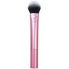 Real Techniques Tapered Cheek Makeup Brush, For Blush, Highlighter, Loose, Or Pressed Powder, Soft, Synthetic Bristles, Precise Makeup Application, Aluminum Handle, Cruelty Free, 1 Count