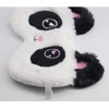 Shinywear Cute Rabbit Sleeping Eye Mask Plush Blindfold Travel Sleep Masks Super Soft Funny Eye Cover for Kids Girls and Adult (Black White Panda)