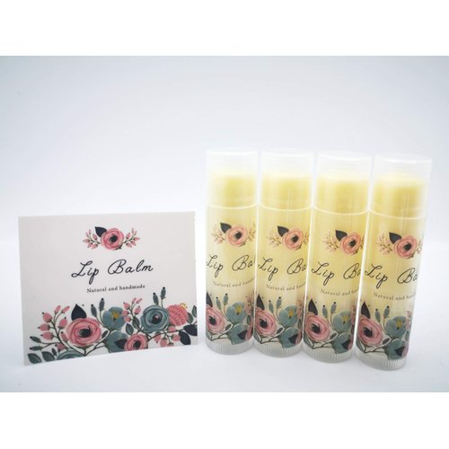 ZZYBIA Assorted Clear Vinyl Lip Balm Label Sticker for Lip Balm Tube Container 60pcs