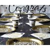 Congrats Grad Adventure Pack! Disposable Paper Plates, Banner, Napkins and Cups Set for 16