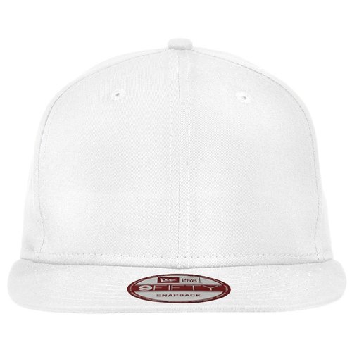 New Era 9FIFTY Authentic Flat Bill Snapback Adjustable Baseball Cap - White