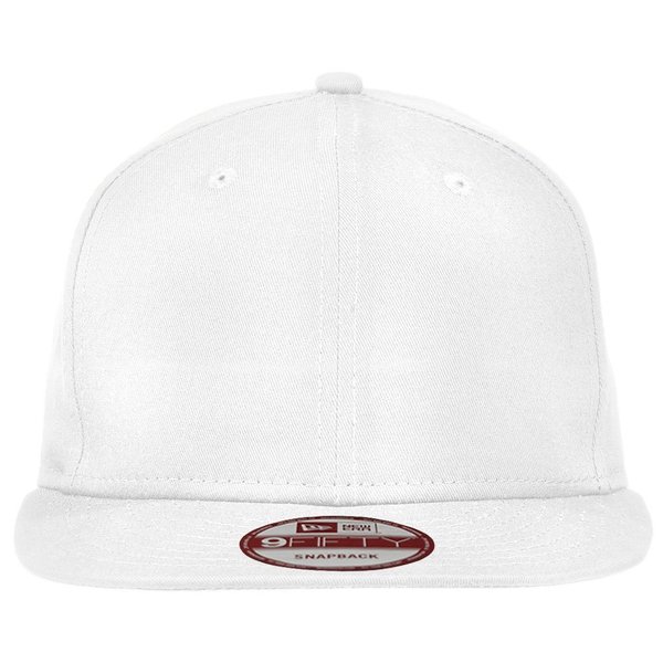 New Era 9FIFTY Authentic Flat Bill Snapback Adjustable Baseball Cap - White