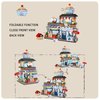 ELAICREE Japanese Street View Ice Drink Shop Mini Building Blocks, MOC Creative DIY Simulation Architecture, 668 Pcs Mini Simulation Architecture Construction Toy