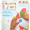 Perler Tangram Shape Puzzle Educational Fuse Bead Craft Kit for Kids, Multicolor 2404 Piece