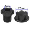 Vgoohobby Aluminum 17mm Splined Wheel Hubs Adapter & Nuts #8654 Compatible with Traxxas 1/10 E-Revo 2.0 Maxx & 1/8 Sledge RC Car (Black)
