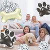 46 Pieces Dog Themed Balloons Include 40 Pieces Dog Paw Print Latex Balloons 3 Pieces Bone Shaped Foil Balloons and 3 Pieces Dog Paw Print Foil Balloons Props for Pets Birthday Party Decorations