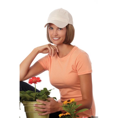 Henry Margu Hair Accents Short Hair with Beige Baseball Cap Wig (14H - DARK BLONDE/LIGHT WHEAT BLONDE HIGHLIGHTS)