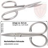 3 Swords Germany Solingen - brand quality STAINLESS STEEL INOX CURVED NAIL SCISSORS - STRONG SCISSORS FOR STRONG PEOPLE with case by 3 Swords Germany