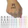 You Stole My Heart Raccoon Love Anniversary Valentine's Day Temporary Tattoo Water Resistant Fake Body Art Set Collection - Brown (One Sheet)