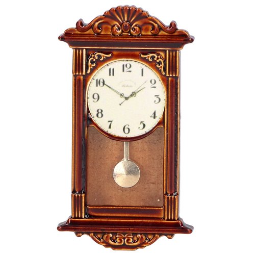 Mini Dollhouse Wall Clock 1:12 Miniature Alarm Clock for Doll House Decoration DIY Craft Minihouse Accessories