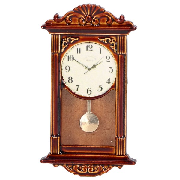 Mini Dollhouse Wall Clock 1:12 Miniature Alarm Clock for Doll House Decoration DIY Craft Minihouse Accessories