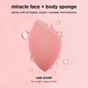 Real Techniques Miracle Face + Body Sponge, XL Makeup Blending Sponge For Whole Body, Ideal For Foundation, Body Makeup, & Self Tanner, Cruelty Free & Vegan, Latex Free, Packaging May Vary, 1 Count