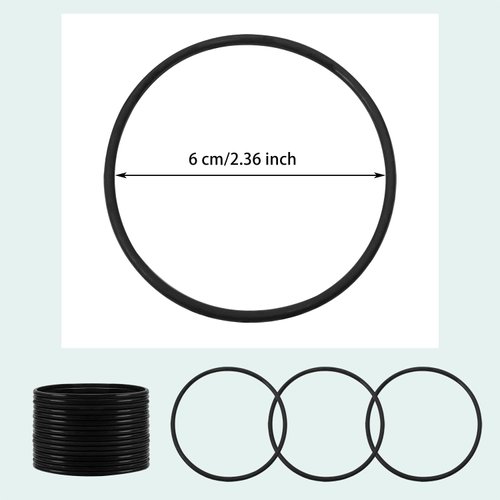 Silicone Jelly Hair Tie Bracelet Penta Angel 20Pcs Retro Solid Neon 80s Style Costume Wrist Band Hair Elastics for Men Women Party Favors (Black)