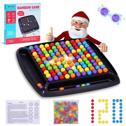 Gencokok 120PCS Intellectual Chessboard, 2024 New Intellectual Chessboard Dual Dual, Color Board Game, Fun Table Top Strategy Game, Family Board Games for Kids and Adults