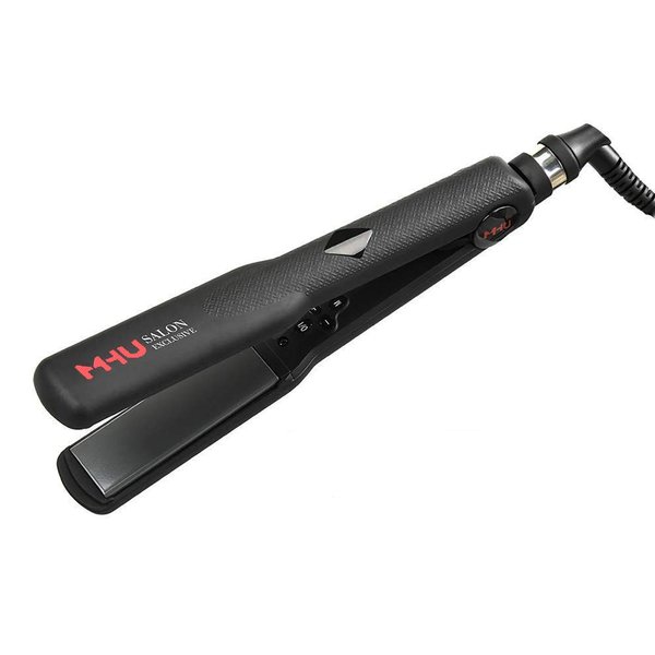 MHU Professional Keratin Hair Straightener 1.25" Wide Flat Iron Hair straightener Instant Heat Up Flat Iron 285℉-450℉, Dual Voltage,Auto Shut Off (Updated Flat iron)
