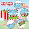 Circus Theme Paper Plates and Napkins Circus Party Decorations Tableware Set Carnival Circus Theme Dinner Plates Circus Party Tablecloths for Kids Circus Birthday Party Decor Supplies