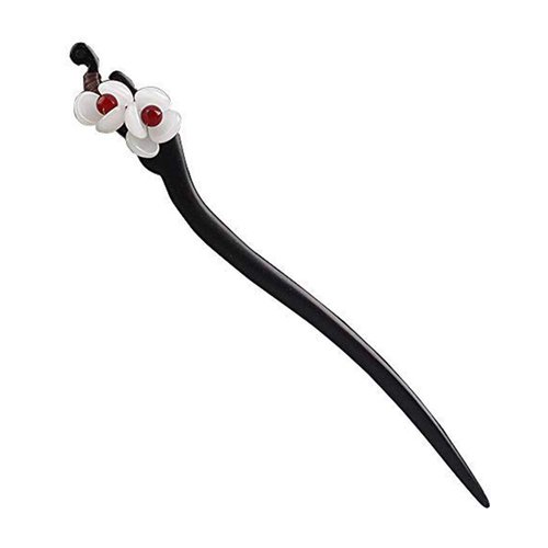 Handmade Wooden Hair Stick Women Retro Hairpin Flower Decor Hair Chopsticks for Long Hair Model A