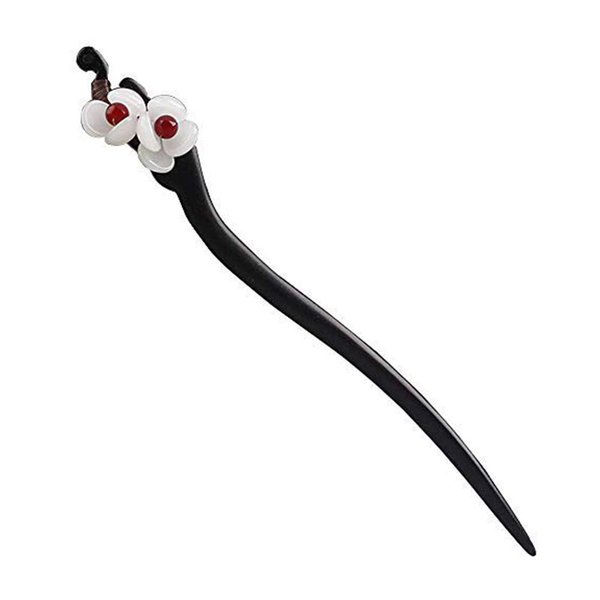 Handmade Wooden Hair Stick Women Retro Hairpin Flower Decor Hair Chopsticks for Long Hair Model A