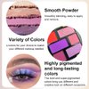 VERONNI 32 Colours Eyeshadow Palette, Colourful and Highly Pigmented Eyeshadows, Waterproof Fine Texture Open Lid Eyeshadow Palette, For Women Beauty Gifts (01)