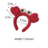 ZHOUMEIWENSP Red Crab claw Headband for Women SPA Skin Care Facial Hair Band Makeup Washing Hair Accessories (Red Crab claw)