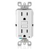 Leviton GFCI Weather-Resistant Outlet, 15 Amp, Self Test, Tamper-Resistant with LED Indicator Light, Outdoor Locations, GFWR1-W, White