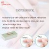 Maryton Mini Nail Buffer Blocks, Disposable Nail Shine Buffers Kit - Green Side for Buffing, White Side for Shinning, 36 Count