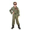 KukuFun Flight Costume for Boys, Pilot Costume Kids Flight Costume Suit Air Force Pretend Play Dress Up Halloween Costume for 3-10 Year Old Boys and Girls