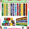Video Game Party Favors 72 PCS Game Theme Slap Bracelets DIY Sticker Keychains Tattoo Sticker Plastic Straws Gift Bags for Kids Boys Game On Party Level Up Birthday Goodie Bag Fillers Classroom Reward