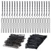 Black Bobby Pins for Hair and U Shaped Hair Pins for Women and Girls with Storage Box, 150 Pack