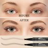 4-Head Split Waterproof Long-lasting Eyebrow Pencil, 2PCS Waterproof Magic Eyebrow Pencil Microblading Eyebrow Pencil,Creates Natural Looking Brows Eye Eyebrow Makeup Eyebrow Pen (Black-2pcs)