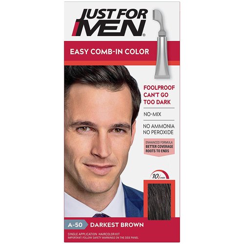 Just For Men Autostop Color #A-50 Darkest Brown (Pack of 6)