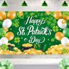 St. Patrick's Day Decorations Banner Happy St Patricks Day Backdrops - 71x44 Inch St. Patricks' Day Decor for Irish-Themed Party Supplies