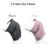 QIYADIN Pet Soft Snoods for Dogs, Quiet Ears Muffs Thunder Hat for Dog, Calming Dog Hood for Noise Protection, Anxiety Relief Head Wrap Ear Cover for Dog and Cats (Small, Black)