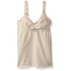 Ameda Intimates Nursing Camisole Size 1, Tan, Machine-Washable Microfiber Nursing Bra, Drop-Cup Design for One-Handed Open & Close, No Seams or Underwire for