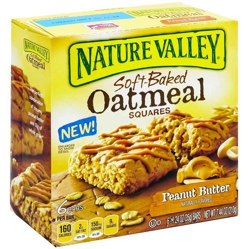 Soft-baked Oatmeal Squares, Peanut Butter (Pack of 3)