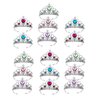 S & E TEACHER'S EDITION 16 Pcs Tiaras Crown Set, Princess Dress Up Costume Birthday Party Favors Accessories Kid Birthday