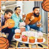 Sunnyray 48 Sets Basketball Hoop Snack Cups with Cards Basketball Party Supplies Paper Basketball Cups Disposable 8 oz Treat Food Bowls for Basketball Party Decorations Birthday Party Favors