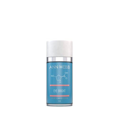 Ann Webb Eye Bright Cream - Anti Aging Eye Cream w/Collagen Peptides & Hyaluronic Acid for Dark Circles, Firms Fine Lines.5oz