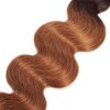 26 28 30 inch Brown Human Hair Bundles 1B30 Brown Body Wave Bundles Two Tone Brazilan Black Root To Brown Bundles Human Hair Weave Virgin Remy Hair Extensions Double Weft 1B/30 Bundles Human Hair