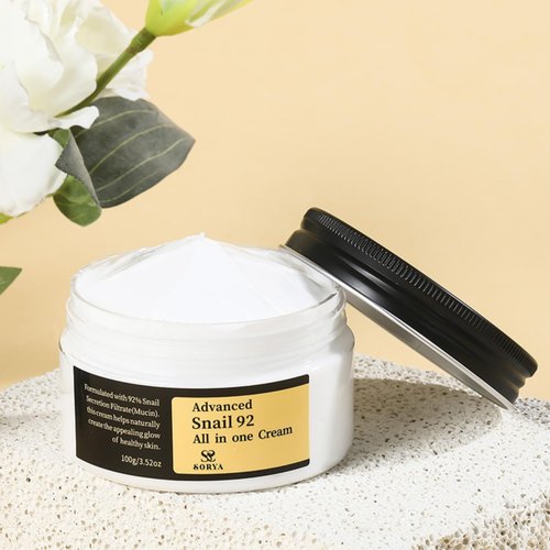 Advanced Snail Mucin 92% Face Cream Snail Moisturizer Powerful Anti Aging Blemishes for Deep Hydration, Skin Repair, and Wrinkle Reduction