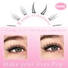 Bottom Lash Clusters DIY Eyelash Extensions 134pcs Wispy Natural Look Lower Lash Extensions for Bottom Eyelashes 6mm