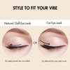 i-ENVY Half Lashes, Edge Fit False Eyelashes Natural Dramatic Look Wispy Cat Eye Clear Band Fluffy Volume Soft Strip Short Half Fake Eyelashes Light Weight Comfort Everyday Easy to Wear (NUDY FIT)